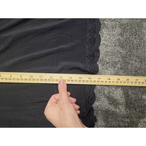 Jockey Camisole Undershirt Blsck With Mini Lace Trim Tank Top Size 2XL - Picture 5 of 5